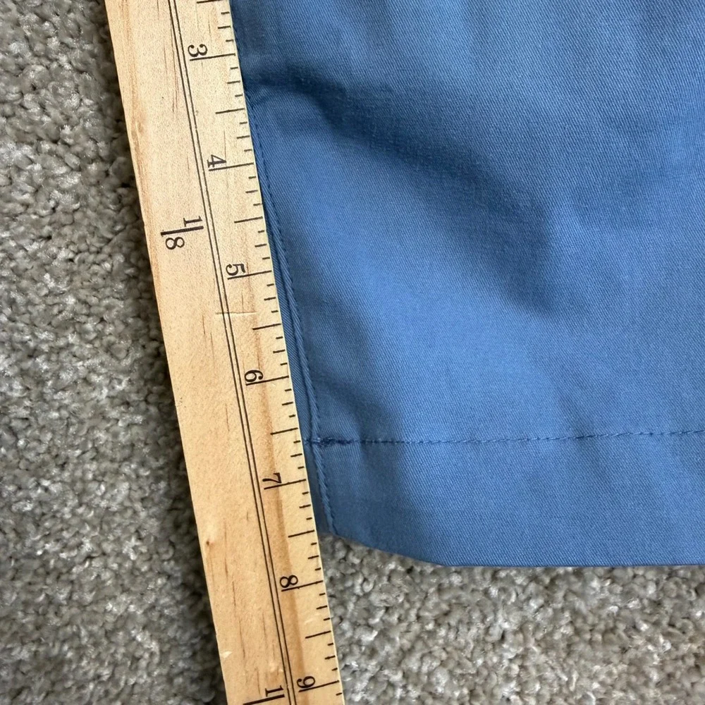 Mack Weldon Radius Shorts Mens 34 Slate Blue Tech Stretch Performance Casual